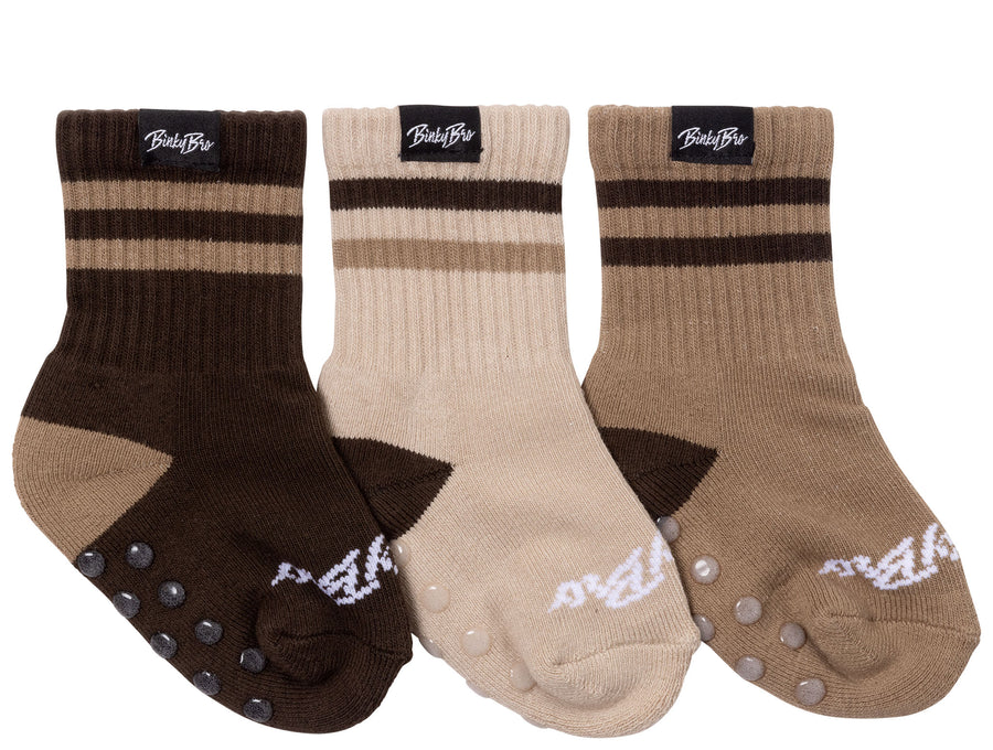3-Pack Brown Socks