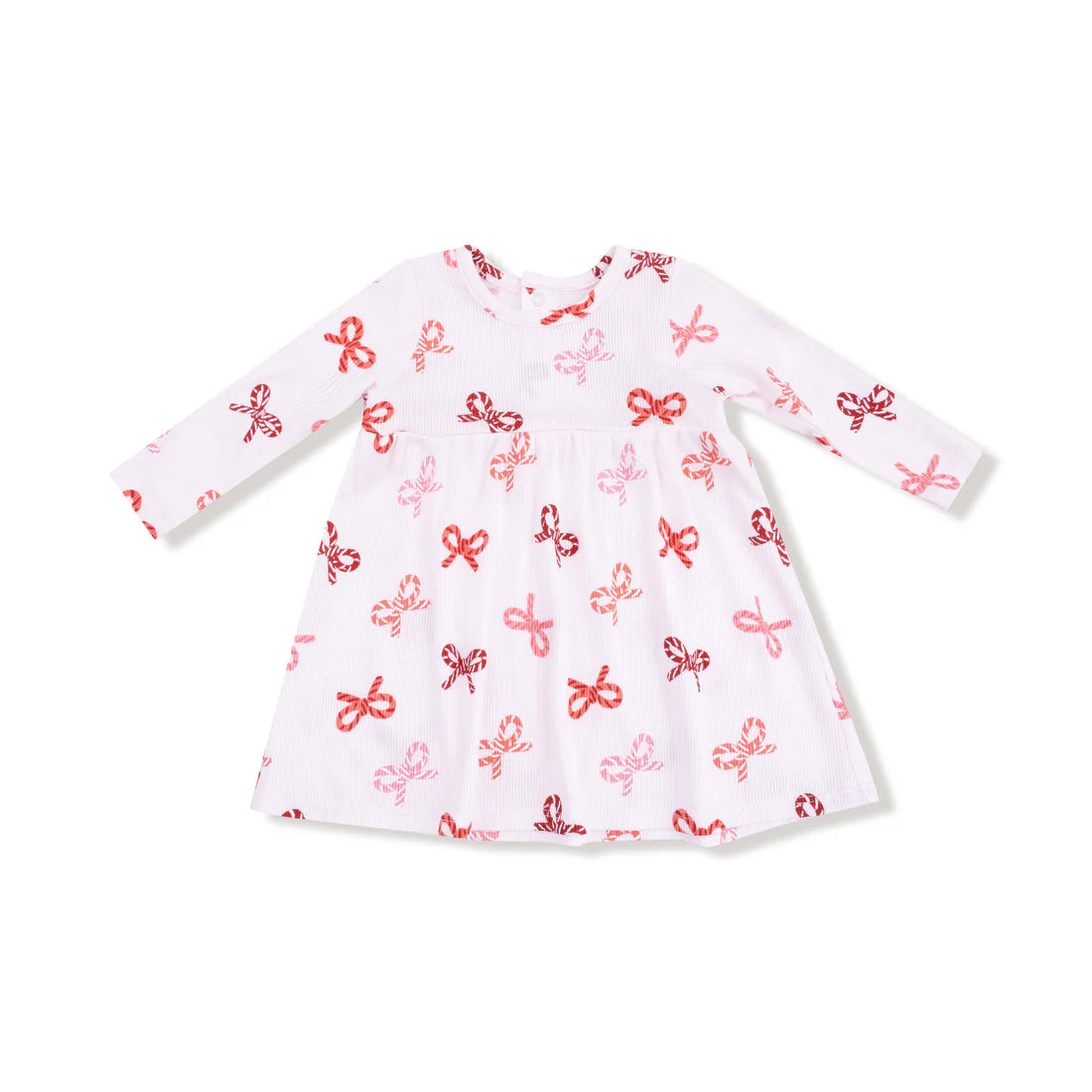 Candy Cane Bows Simple Dress + Bloomer