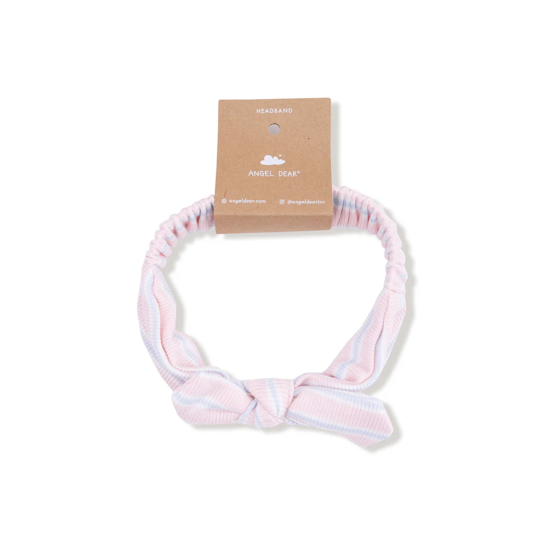 Multi Stripe - Pink Knot Headband 0-12M