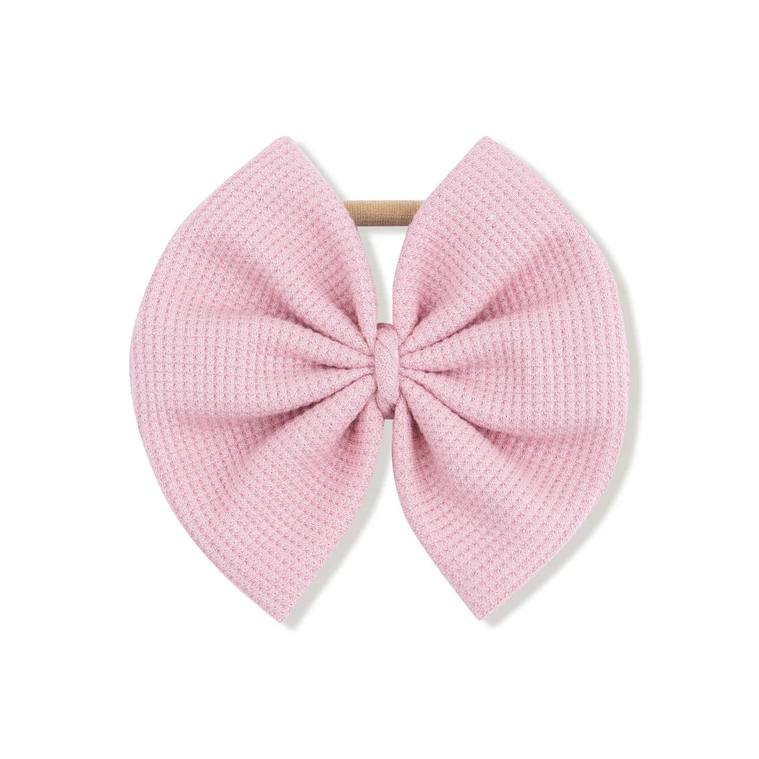 Cameo Pink Big Bow on Soft Headband