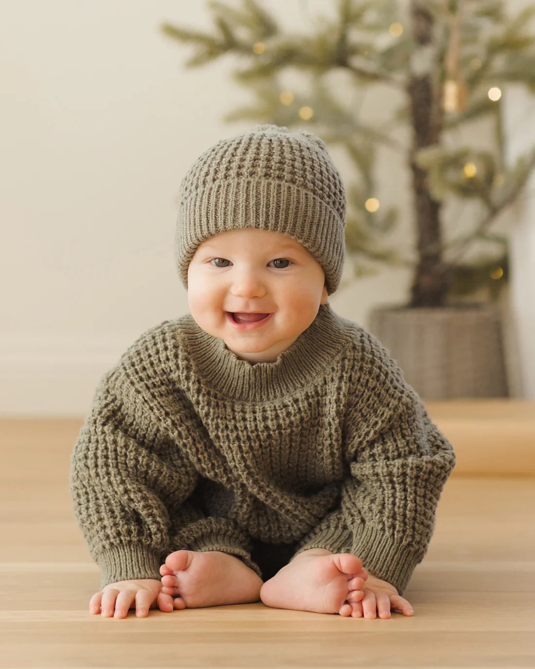 Chunky Knit Sweater + Knit Pant || Forest