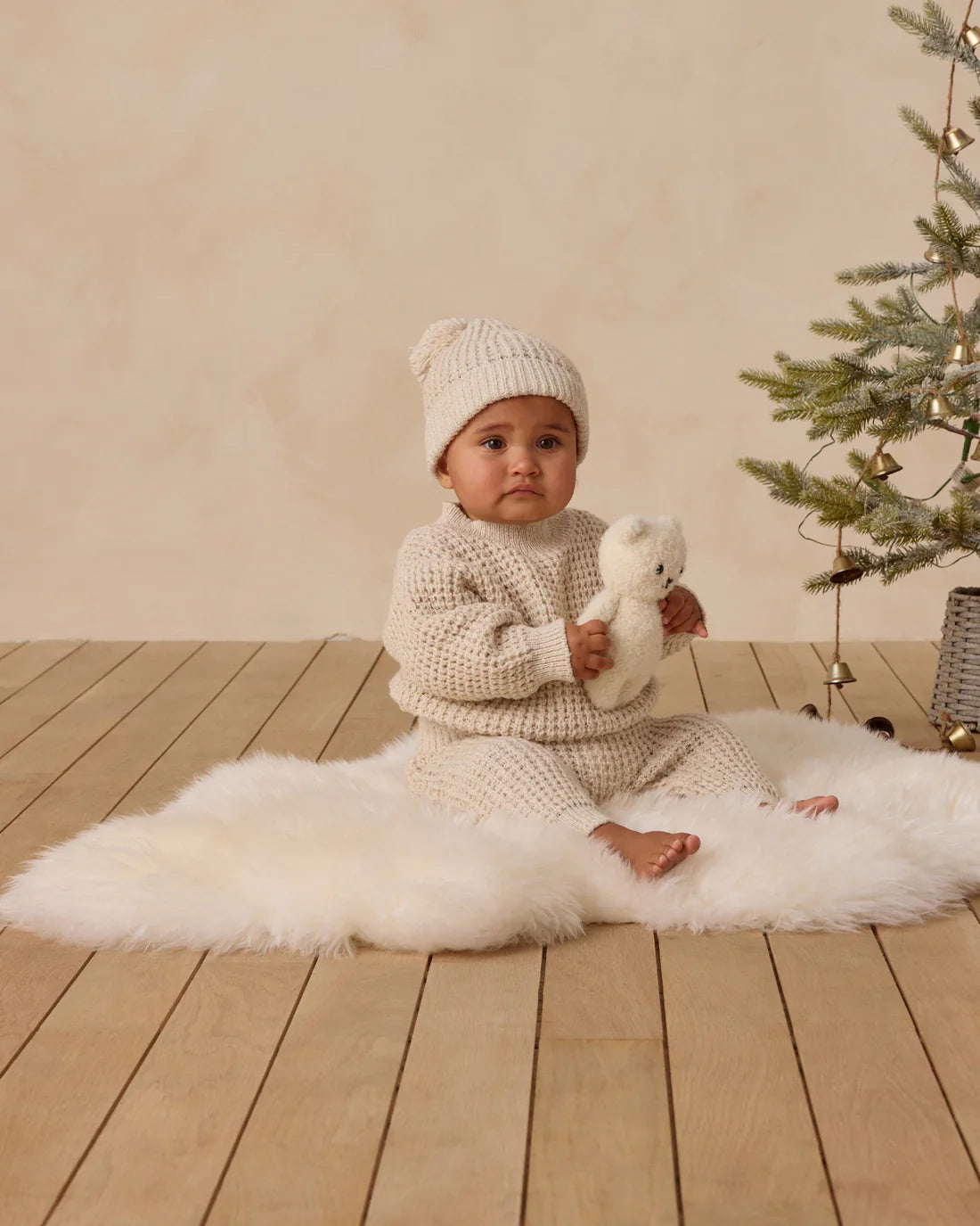 Chunky Knit Sweater + Pant|| Natural