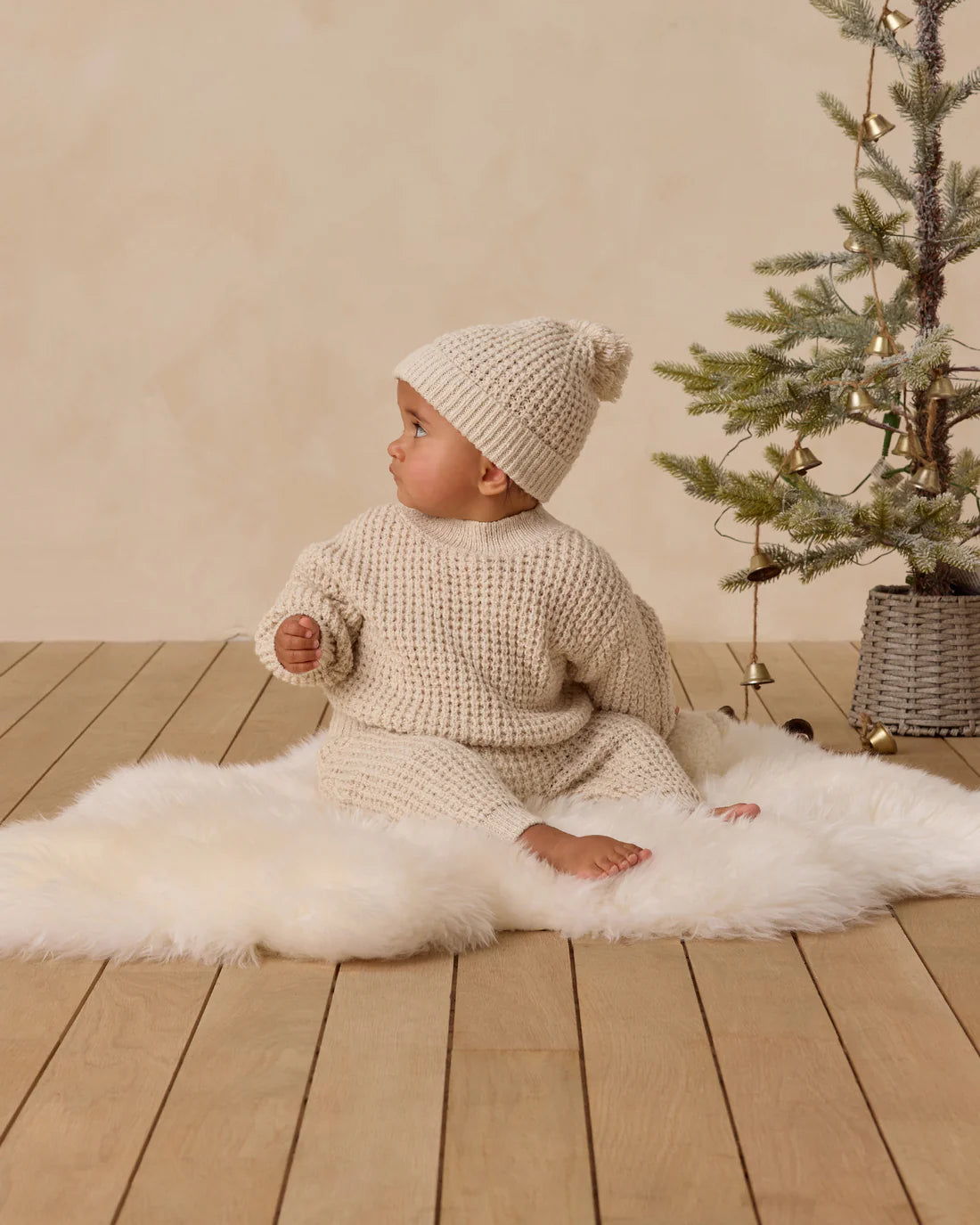 Chunky Knit Sweater + Pant|| Natural