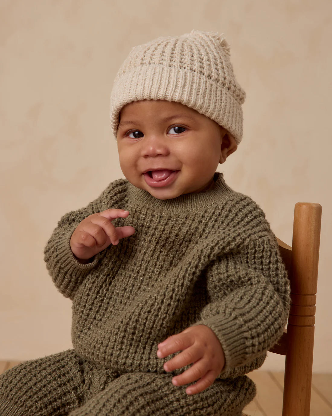 Chunky Knit Sweater + Knit Pant || Forest
