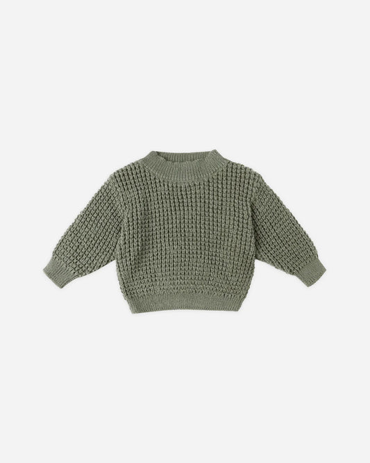 Chunky Knit Sweater + Knit Pant || Forest