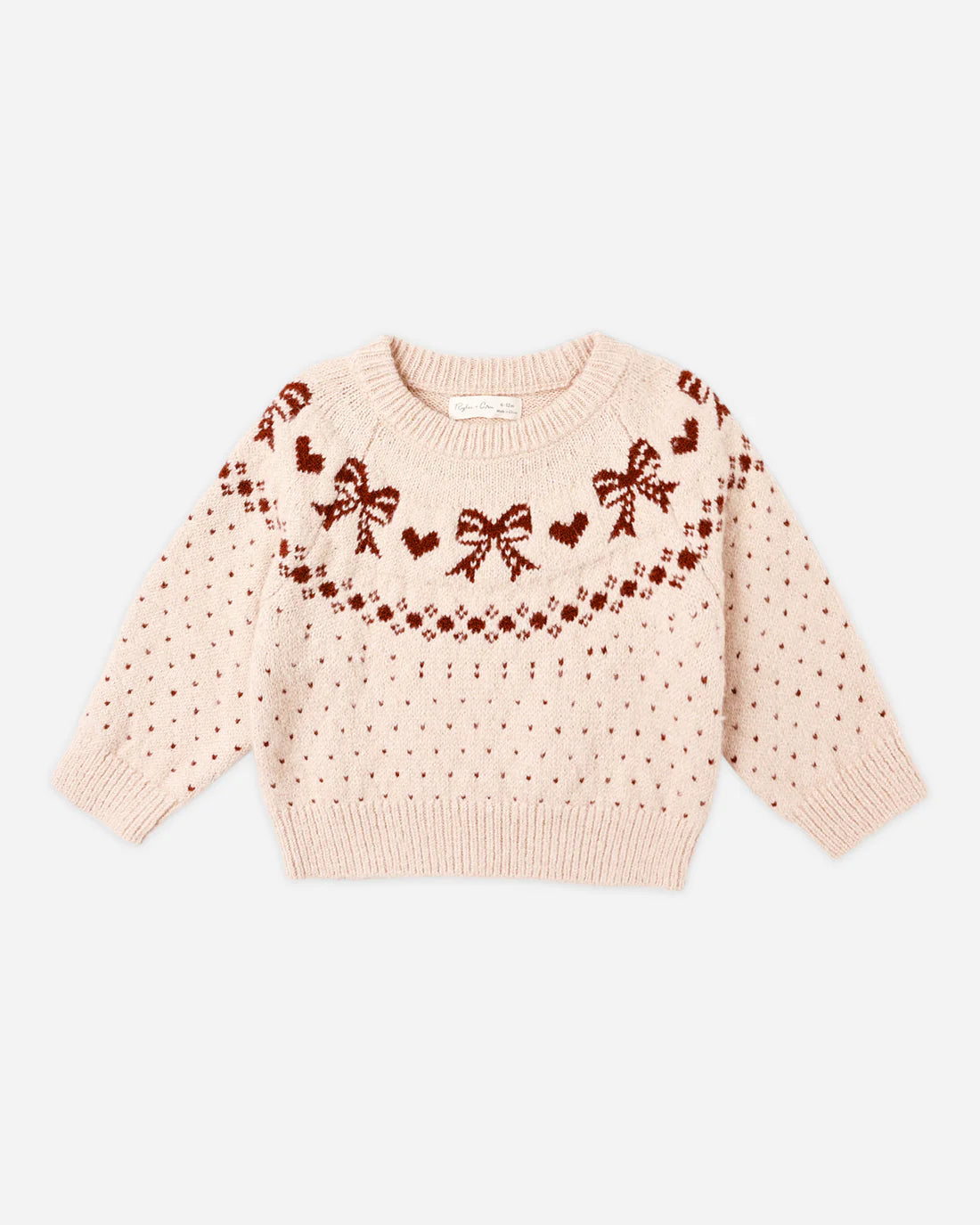 Fair Isle Sweater || Bows 2-3Y