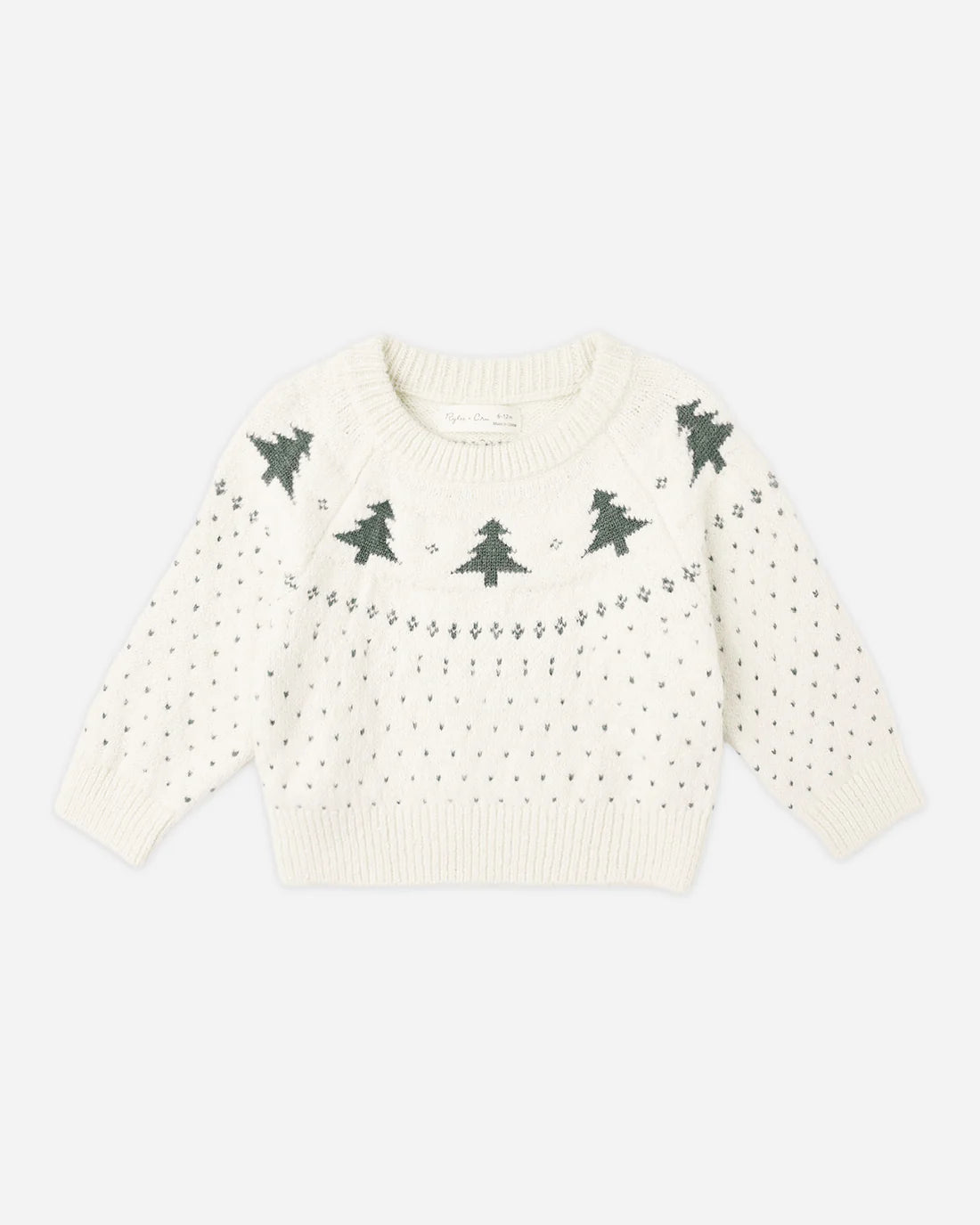Fair Isle Sweater || Trees 2-3Y