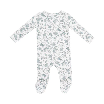 2 WAY ZIPPER FOOTIE - BABY'S BREATHE FLORAL