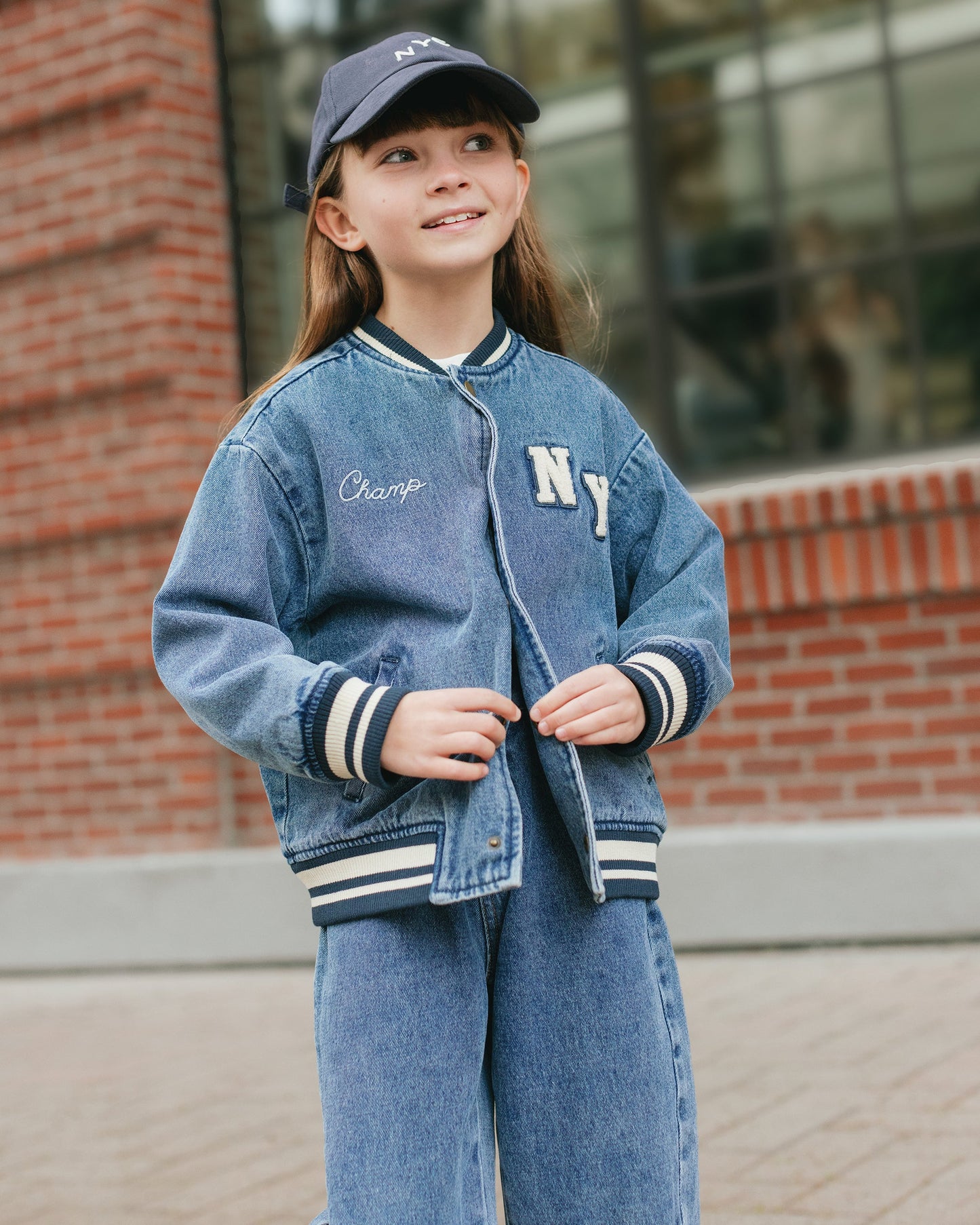 Varsity Jacket || Indigo Denim