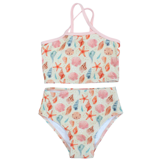 Sandy Seashells Bikini Girls Swimsuit