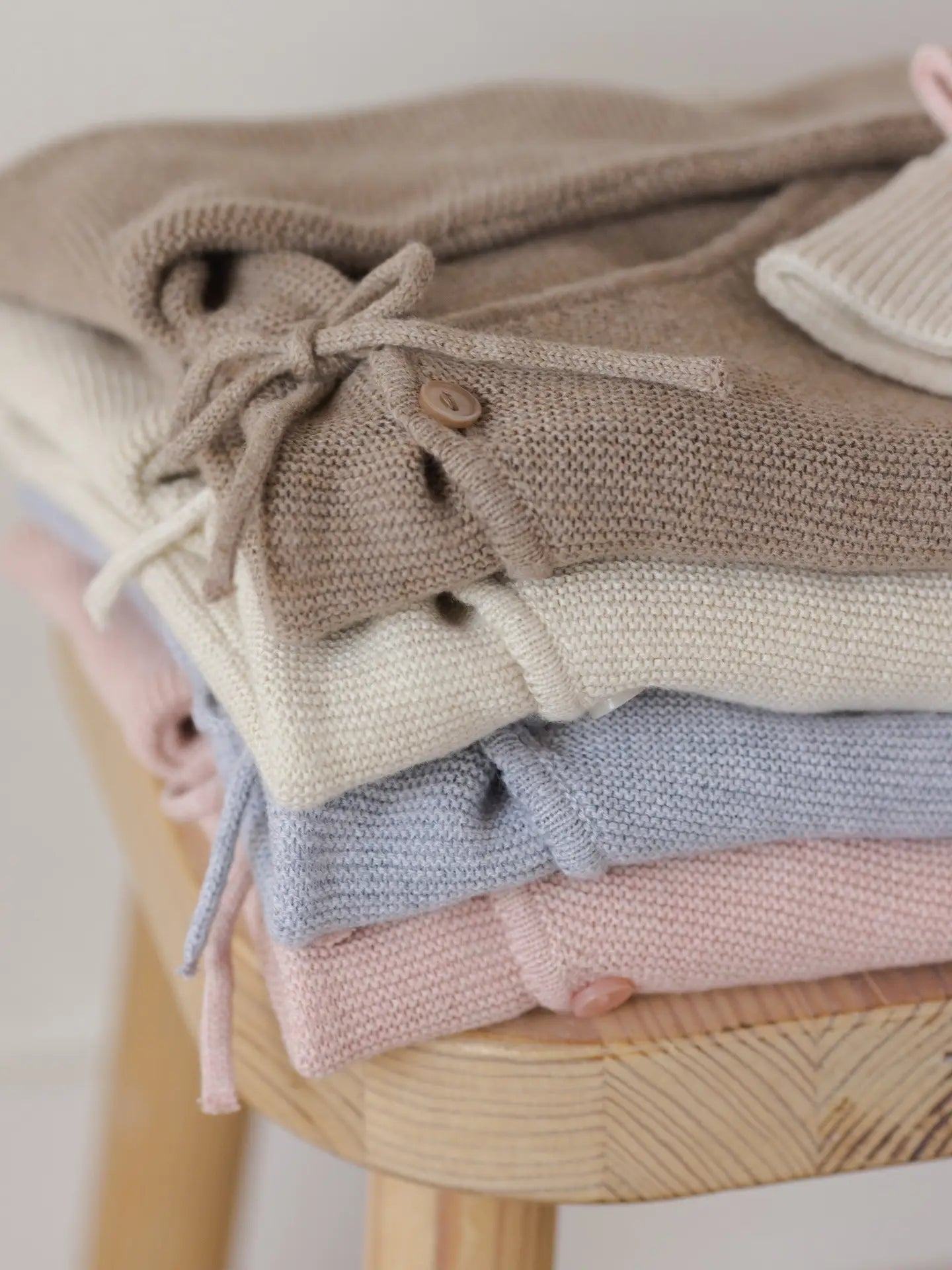 Wrap Knit Footie || Heathered Rose