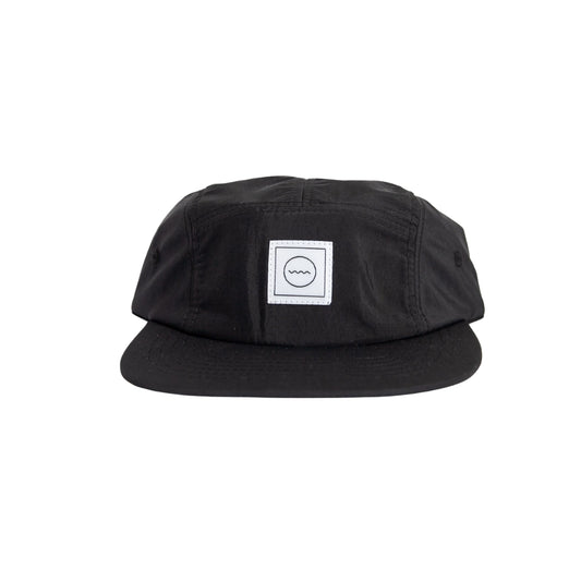 Waterproof Five-Panel Hat in Coal