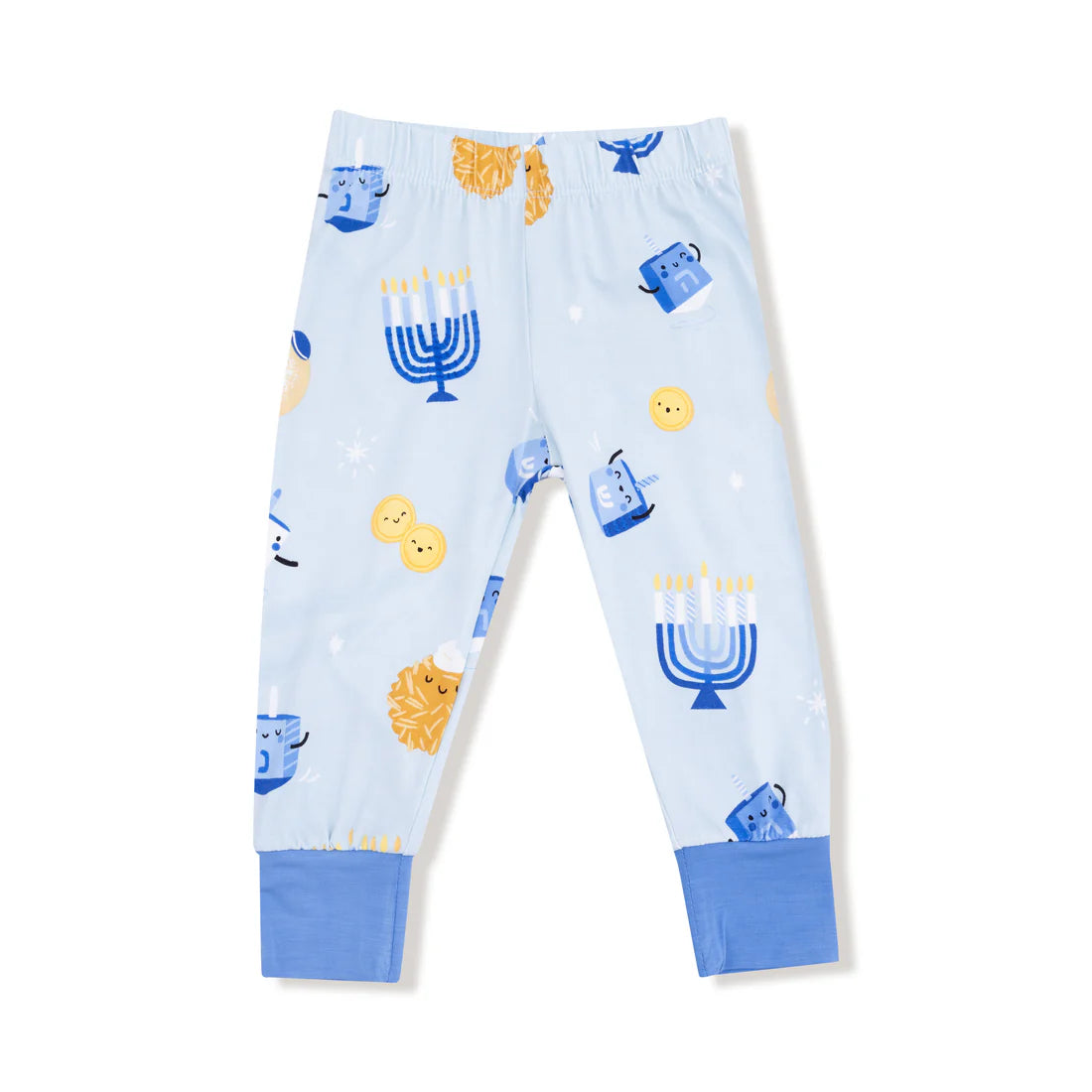 Hanukkah Blue  Long Sleeve Loungewear Set