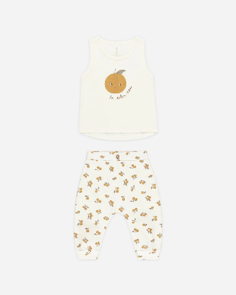 Tank + Slouch Pant Set || Oranges