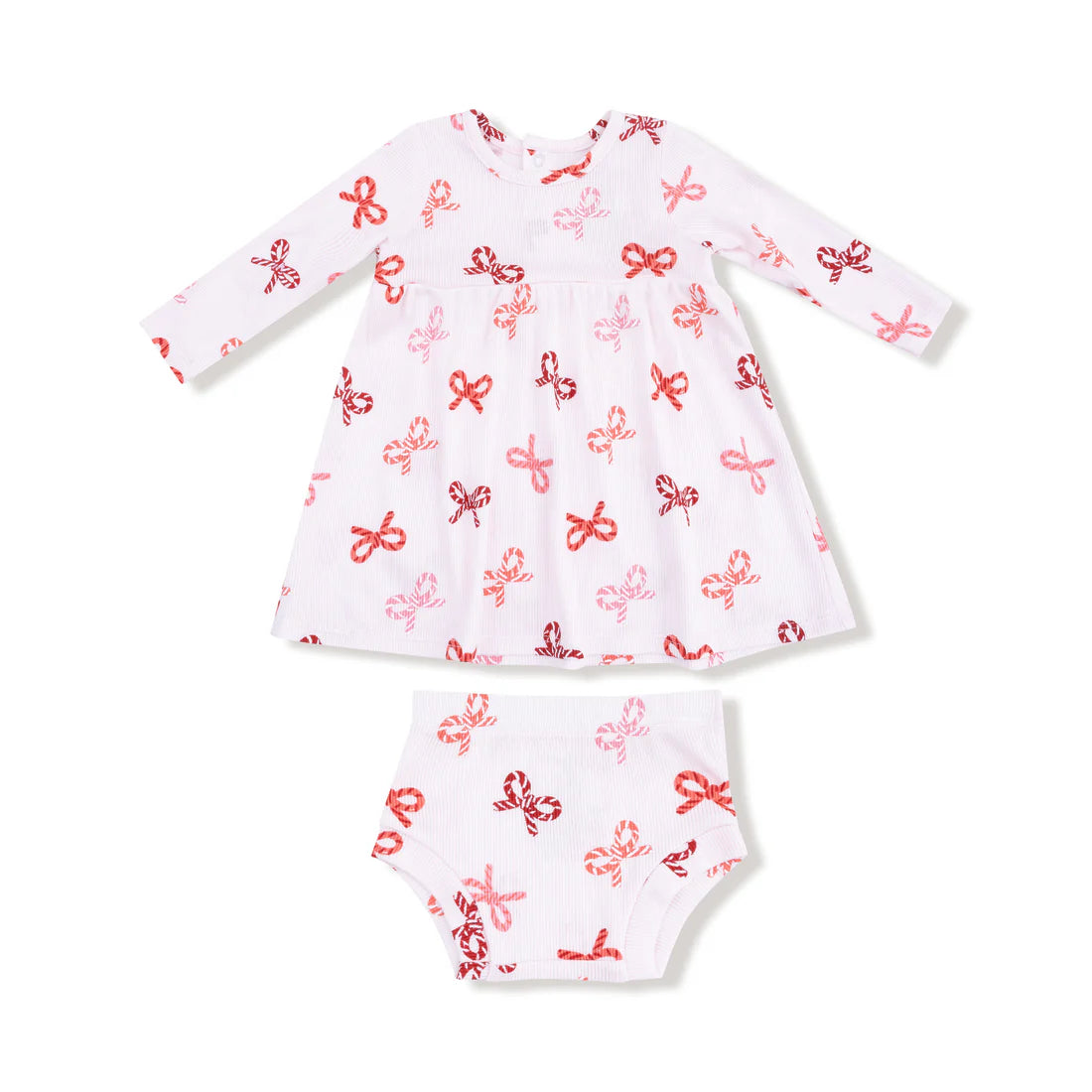 Candy Cane Bows  Simple Dress + Bloomer
