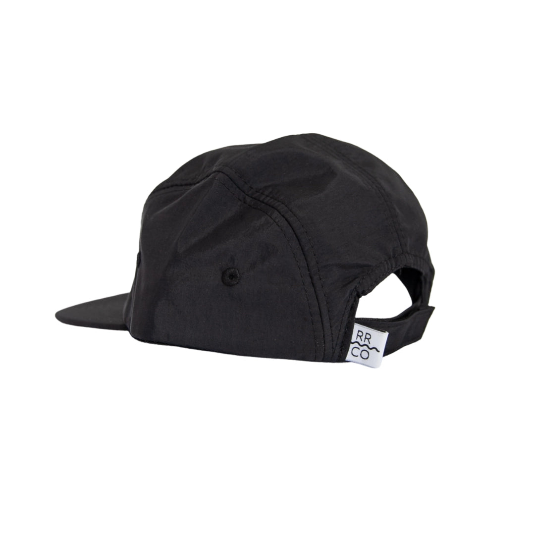 Waterproof Five-Panel Hat in Coal