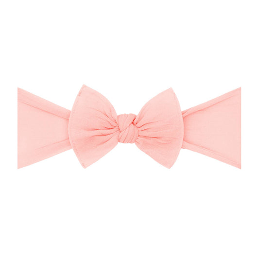 Itty Bitty Knot Small Soft Nylon Bow Headband