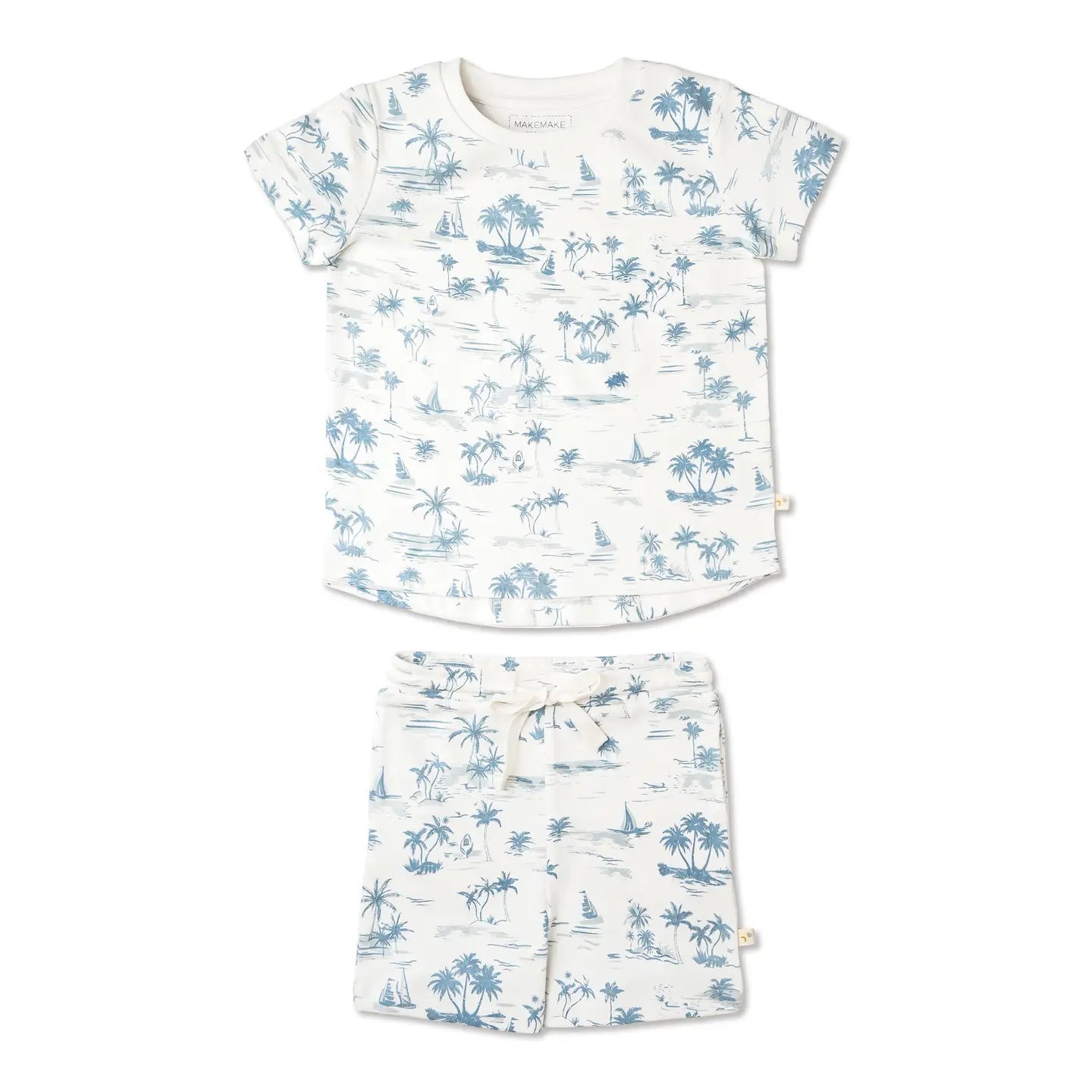 Organic Tee & Shorts Set - Coastal