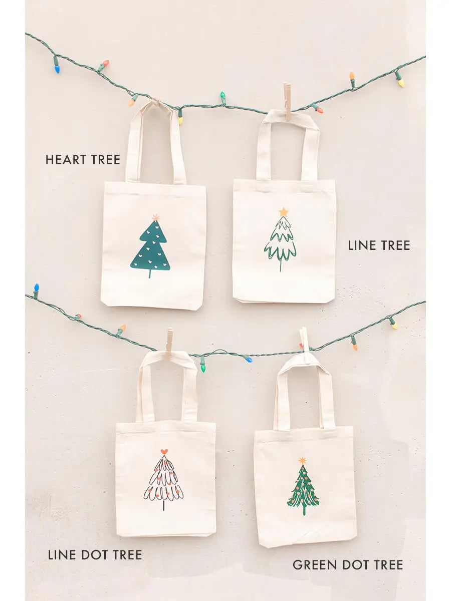 Holiday Christmas Kids Favor Tote Bag