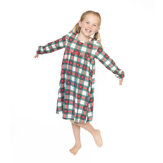 Holiday Plaid  Loungewear Gown