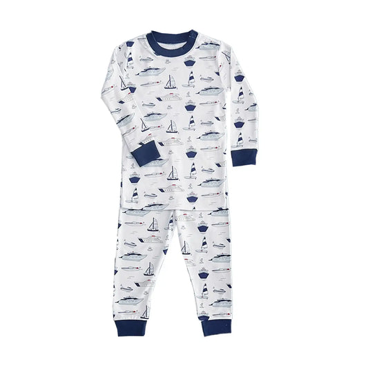 Boats Long Sleeve Boy Pajama Set