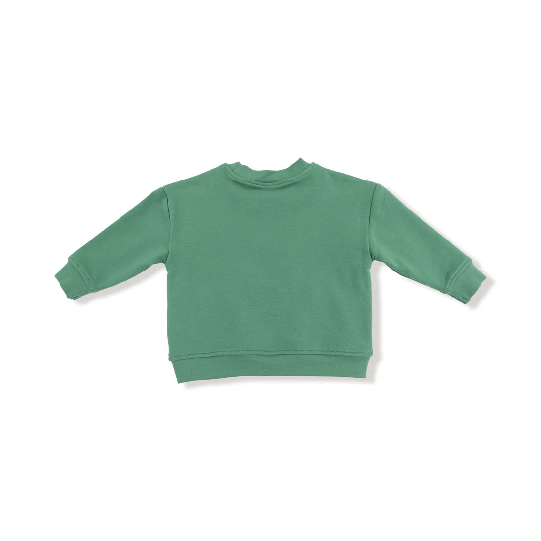 Drop Sleeve Bear Sweatshirt with Rib Cuffs