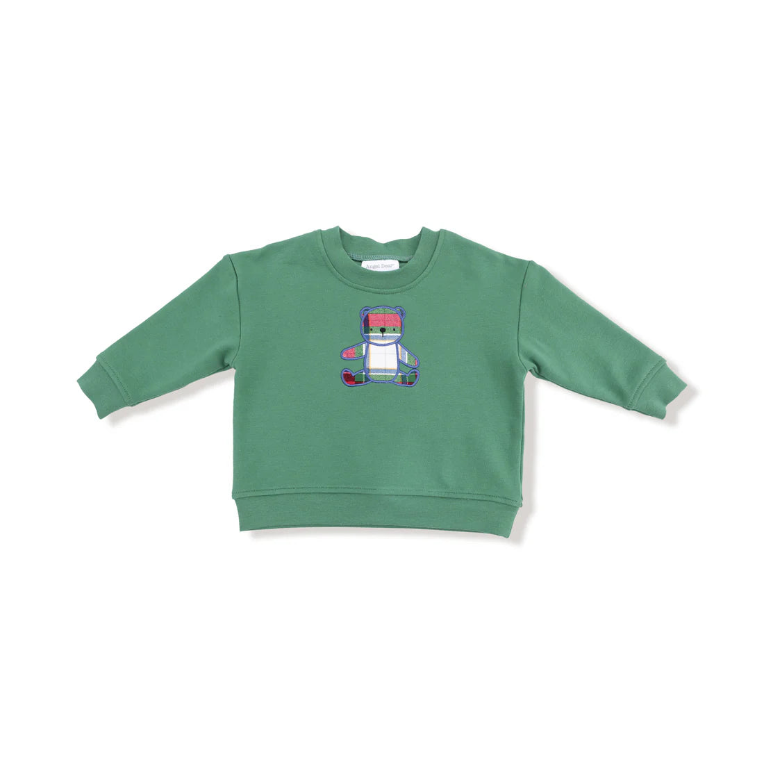Drop Sleeve Bear Sweatshirt with Rib Cuffs