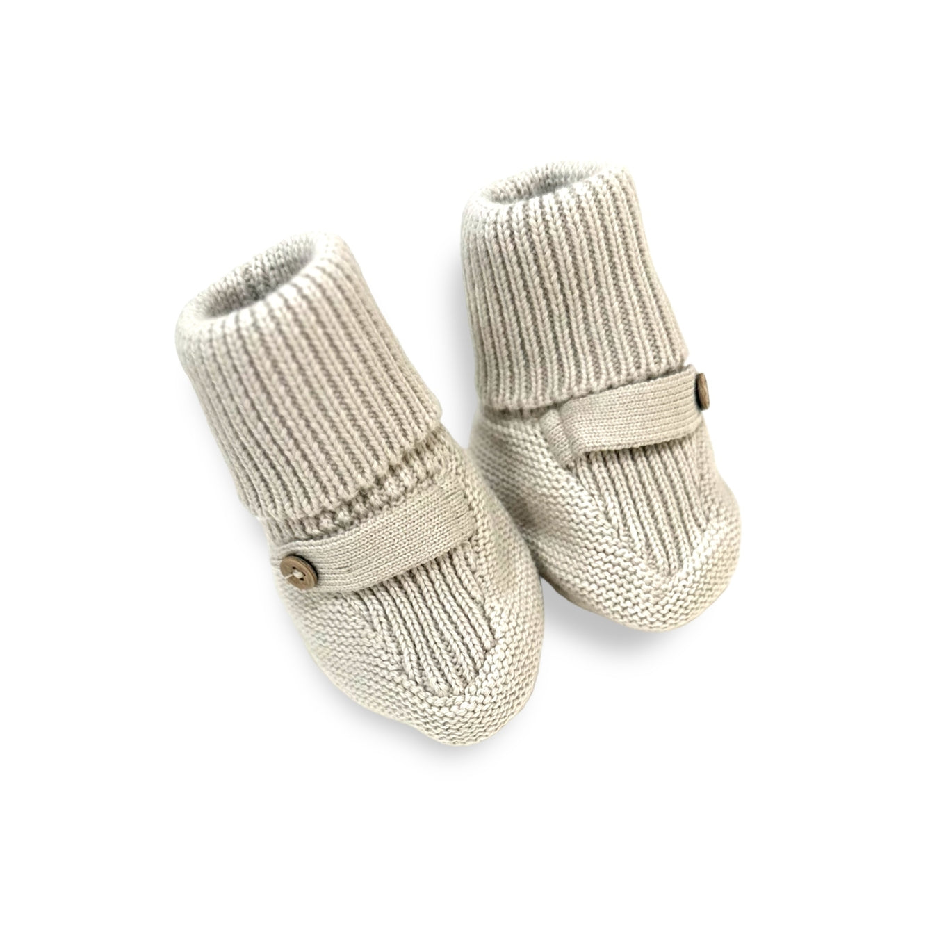 Classic Sweater Knit Baby Booties Shoes (Organic Cotton)