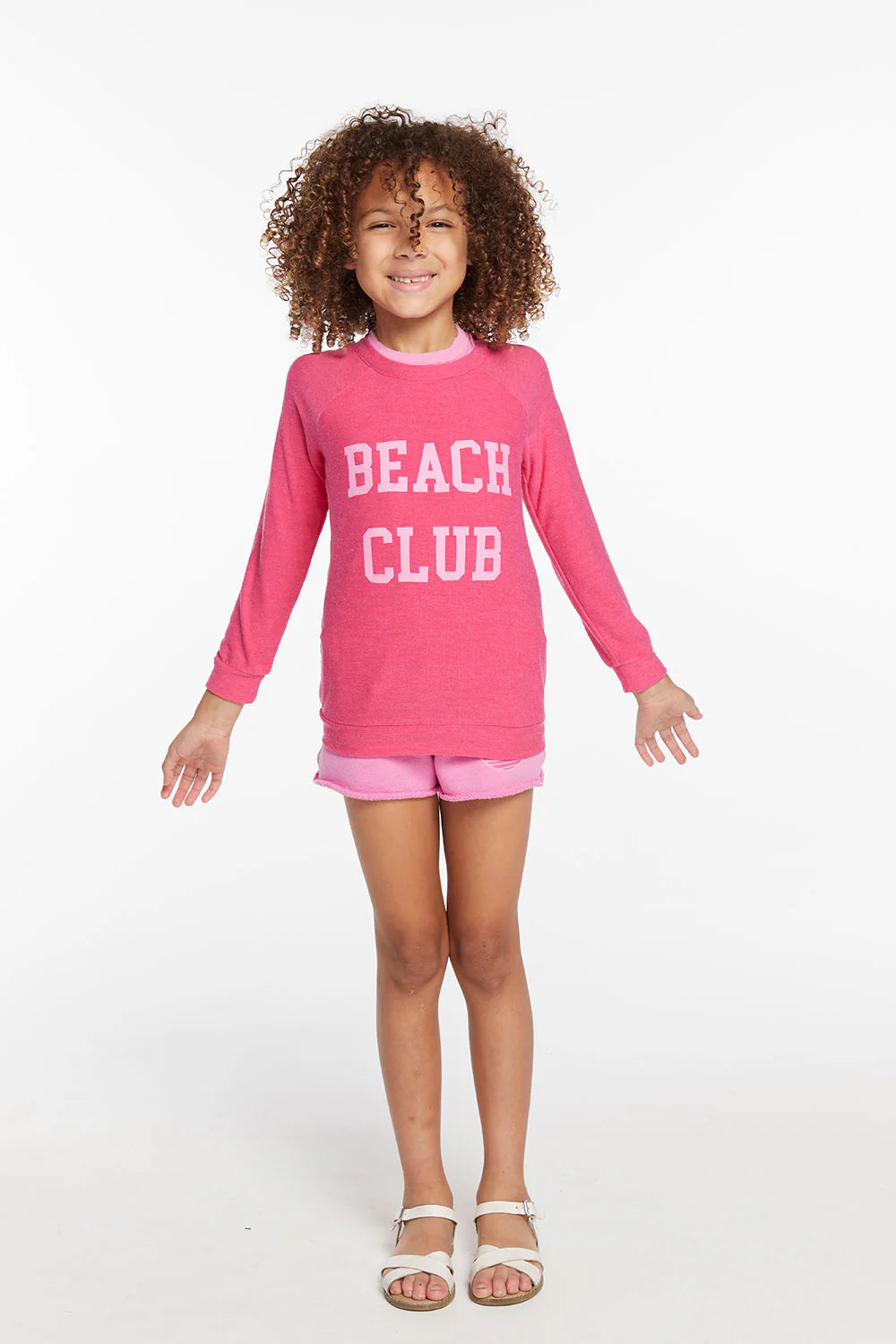 Beach Club Girls Cozy Knit Raglan Pullover