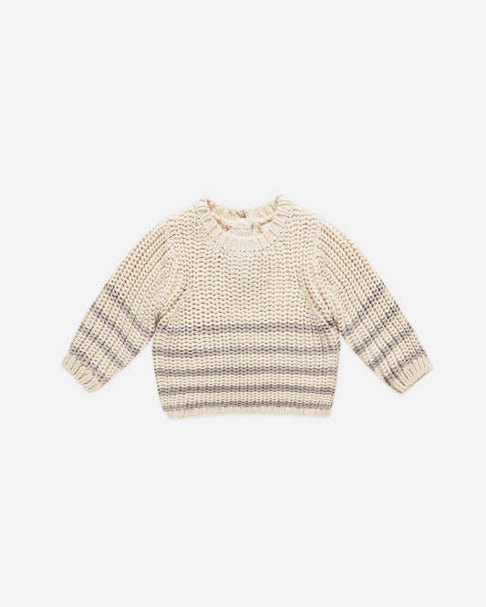 Rex Sweater || Fog Stripe