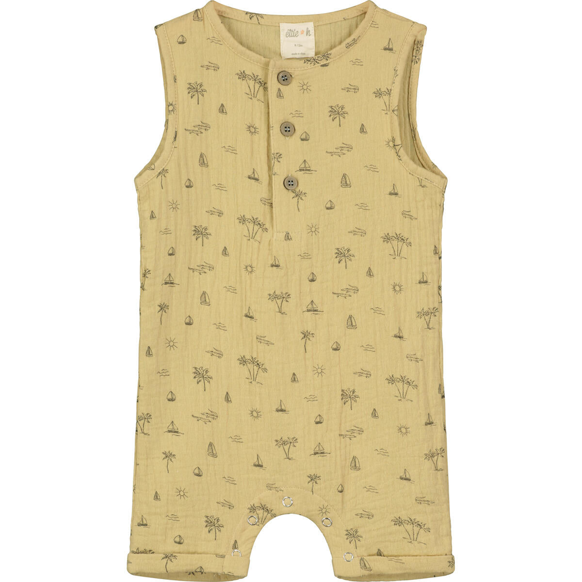 Sand Island Boats Romper