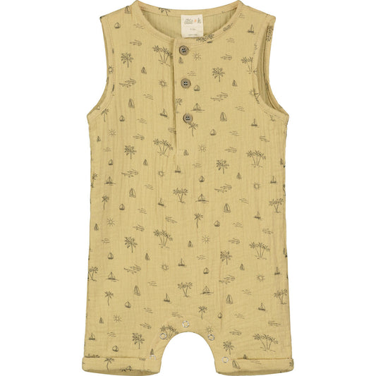 Sand Island Boats Romper