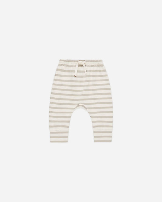 Drawstring Pant || Grey Stripe