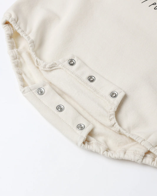 Crewneck Bubble Romper || Pumpkin