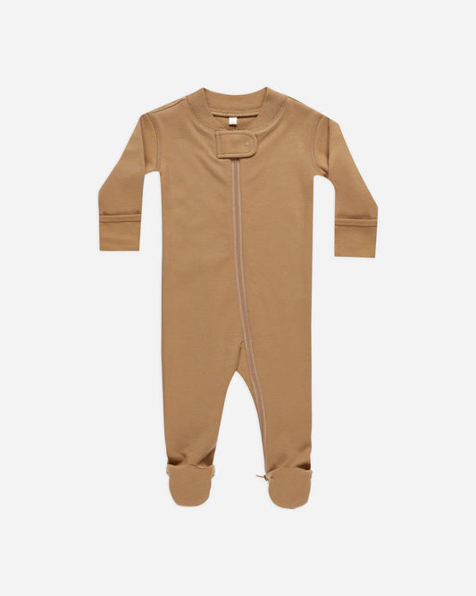 Zip Long Sleeve Sleeper Footie || Golden