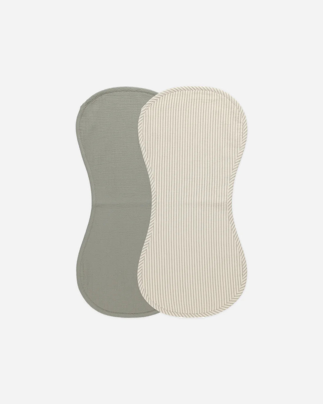 Burp Cloth, 2 Pack || Basil, Basil Stripe