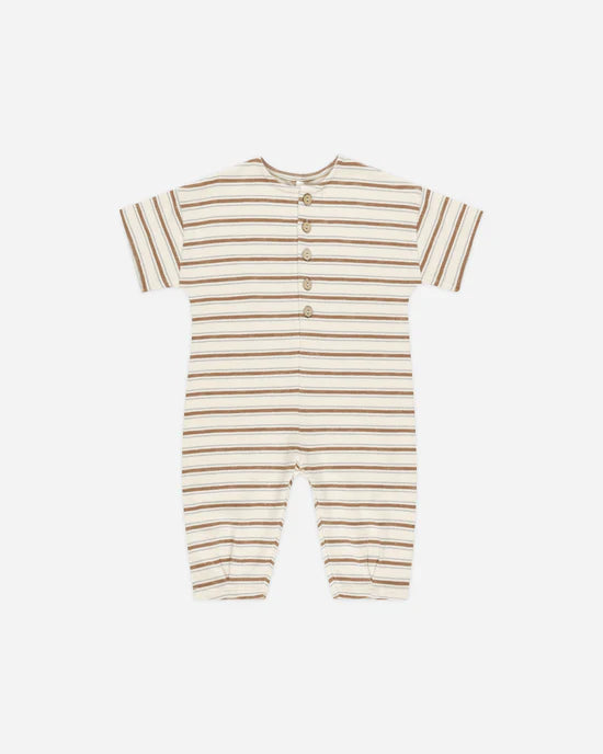 Hayes Jumpsuit || Saddle Stripe