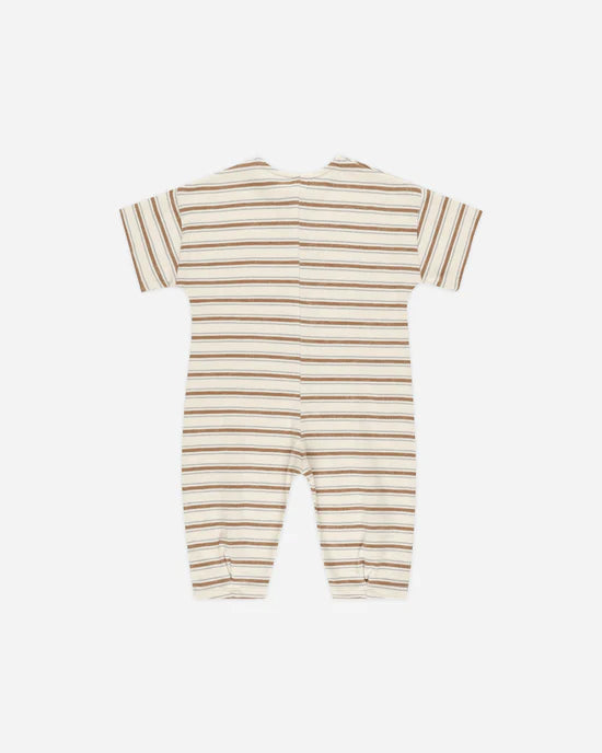 Hayes Jumpsuit || Saddle Stripe