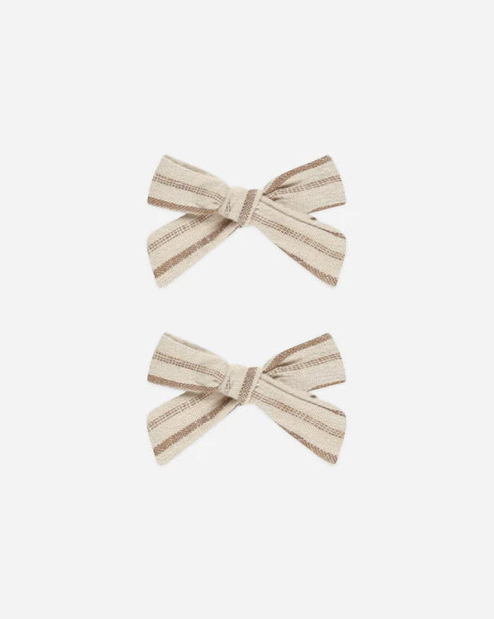 Bows, Set Of 2 || Saddle Stripe