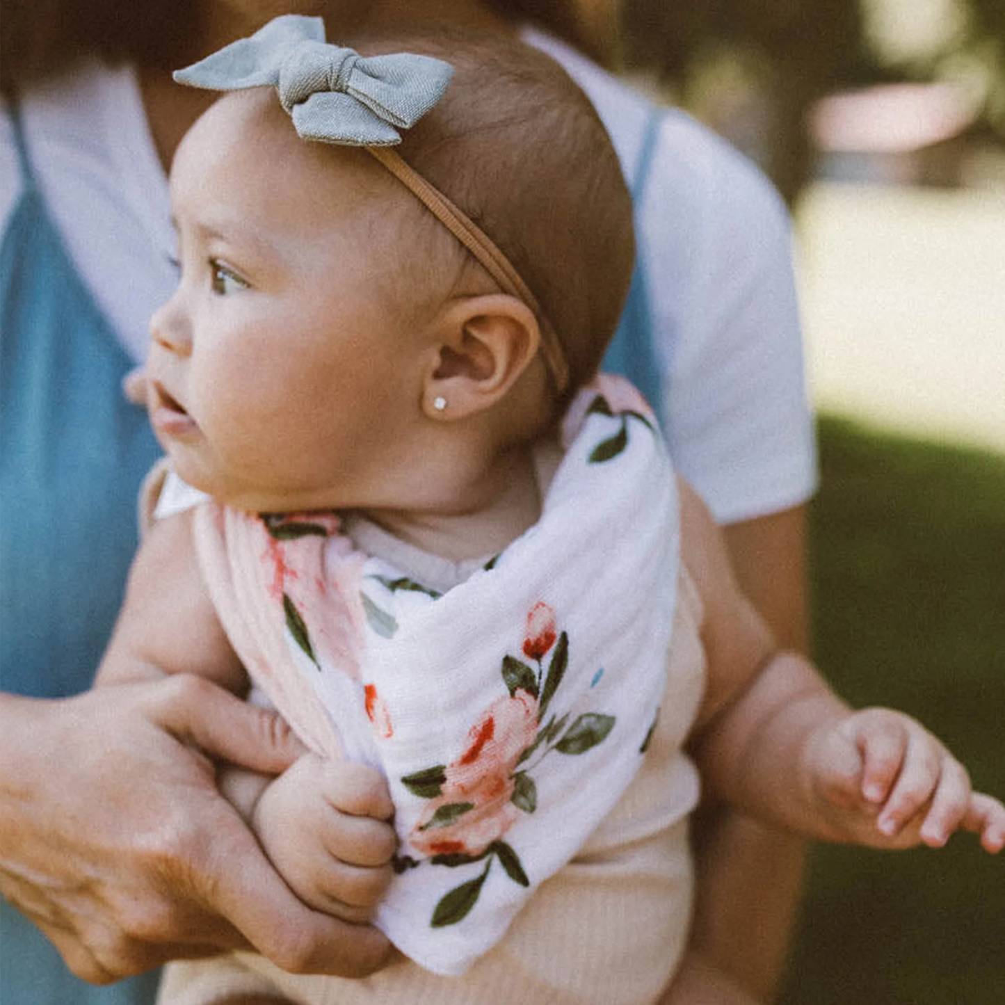 Cotton Muslin Reversible Bandana Bib 2 Pack