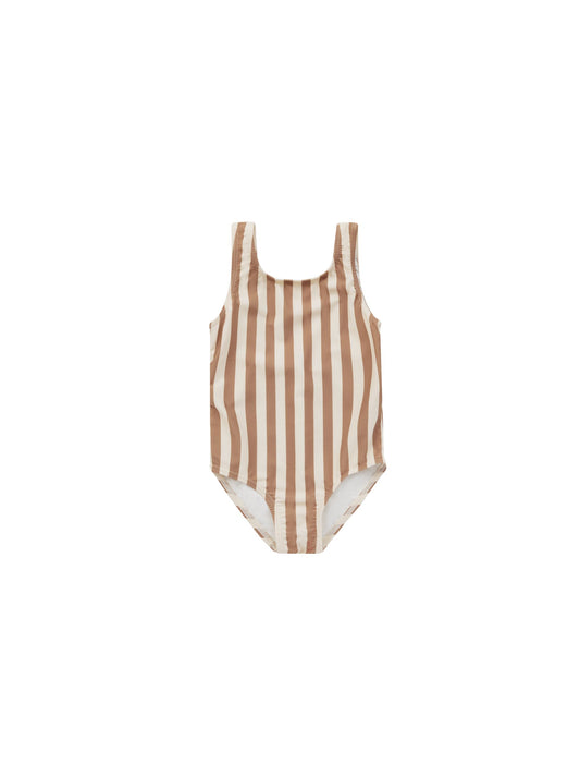 Moxie One-Piece - Clay Stripe