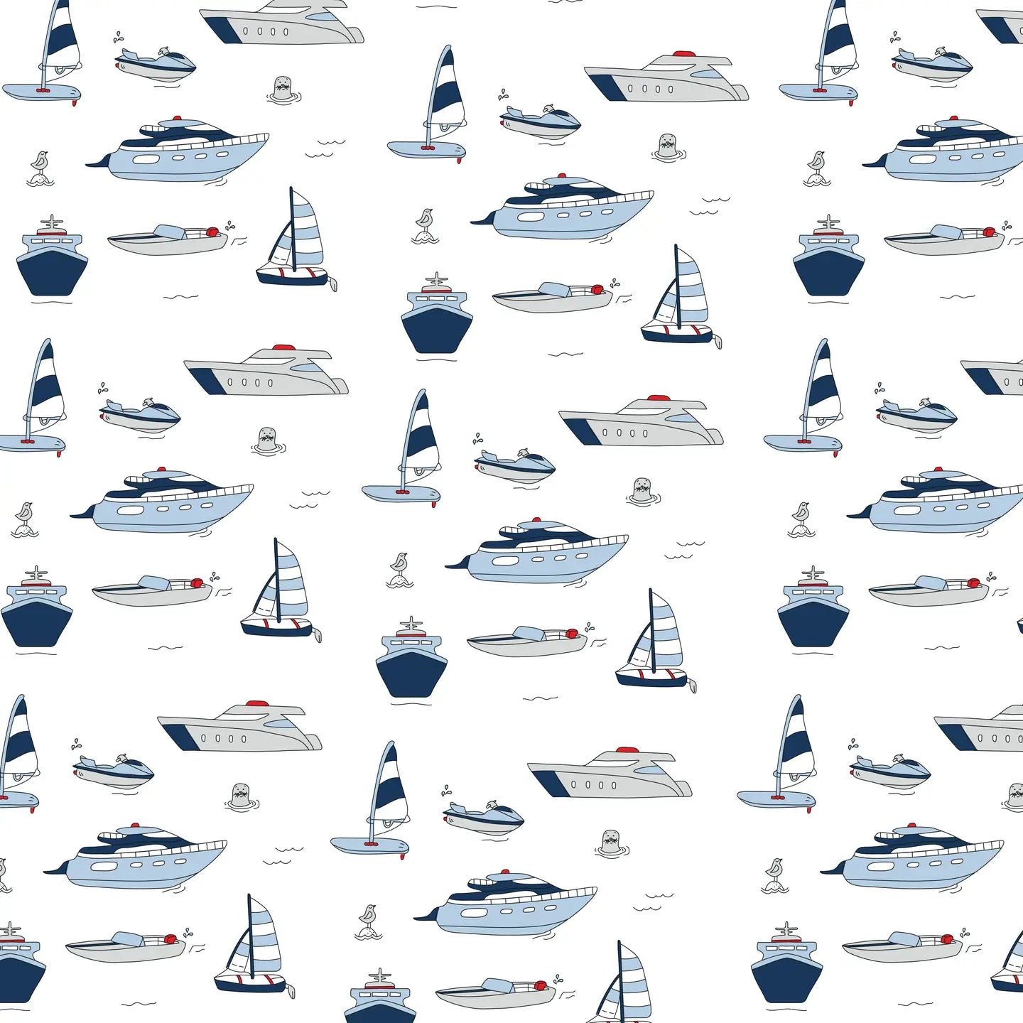 Boats Long Sleeve Boy Pajama Set