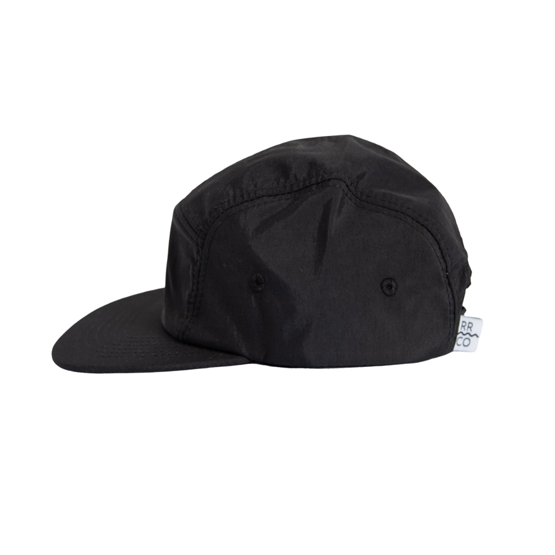 Waterproof Five-Panel Hat in Coal