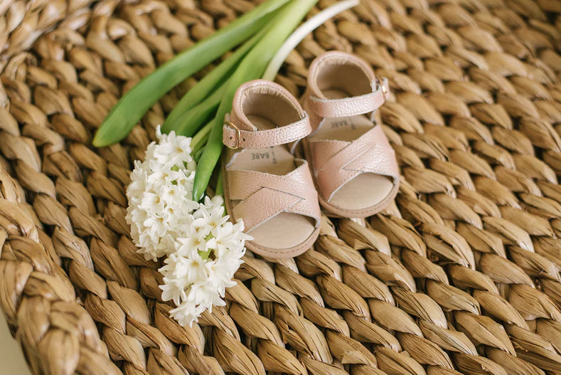 Blush Leather Sandals