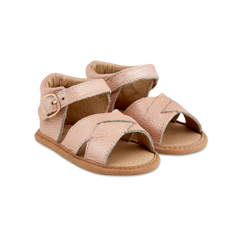 Blush Leather Sandals