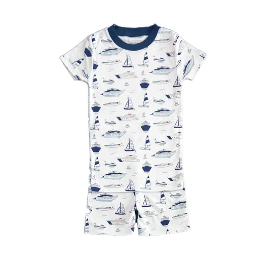 Boats Short Sleeve Boy Pajama Set