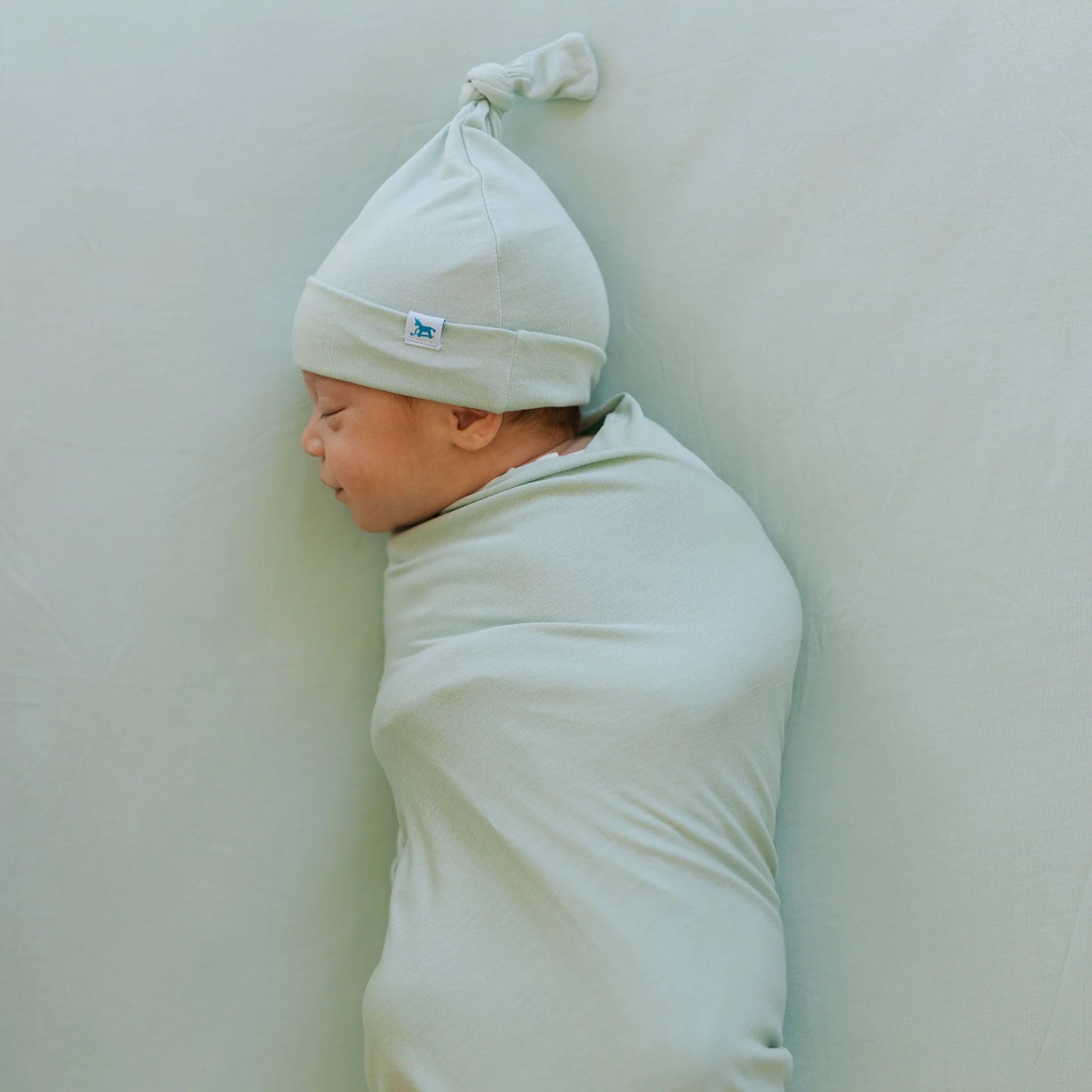 Stretch Knit Swaddle and Hat Set