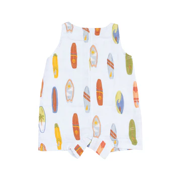 SLEEVELESS SHORTIE ROMPER - VINTAGE SURFBOARDS