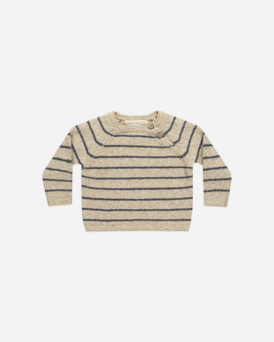 Ace Knit Sweater || Indigo Stripe