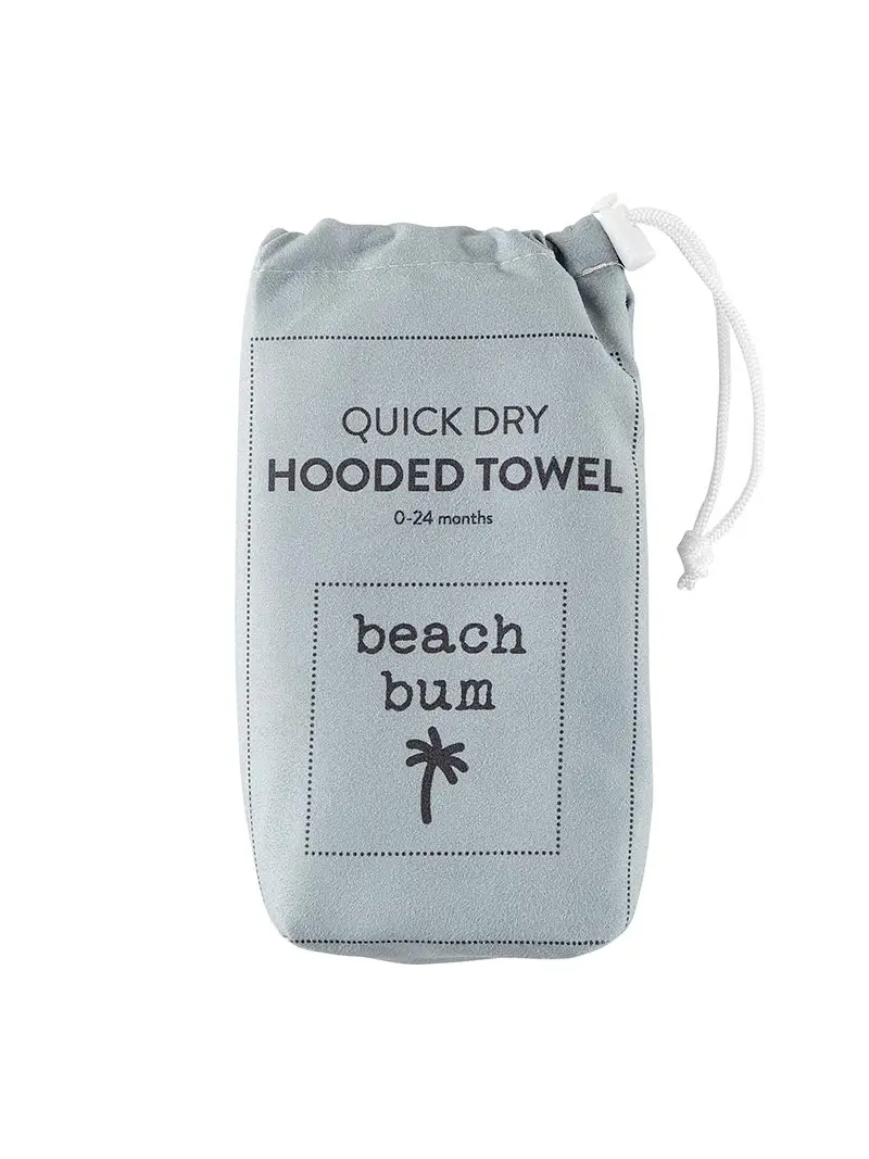 Quick Dry Beach Towel With Hood - Beach Bum